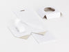 White Folding Gift Boxes Supplied Flat with Insert