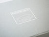 Custom Printed White Logo on Silver Pearl Folding Gift Box