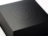 Black Folding Gift Box with Custom Debossed Logo to Lid