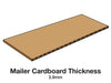 Cardboard thickness for Medium Gift Box Corrugated Mailing Carton Sample