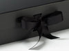 Black A4 Deep Gift Box Sample with changeable ribbon detail