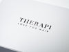 Example Of Custom Black Foil Logo Onto White Gift Box