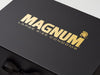 Example of Custom Gold Foil Logo Onto Black Gift Box