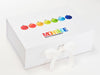 Example Of Custom CMYK Digital Print Onto White Gift Box