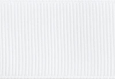 Sample 80cm White Grosgrain Ribbon from Foldabox UK