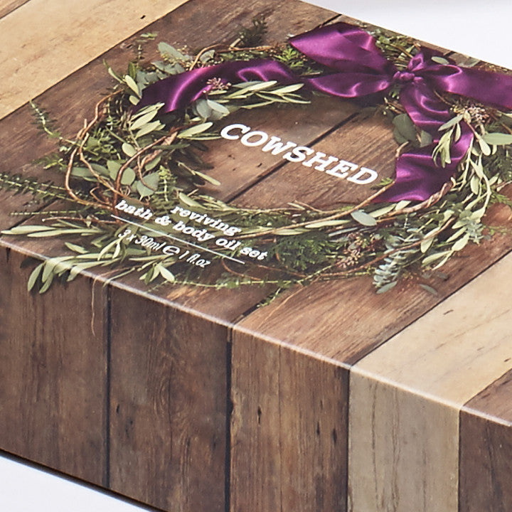 CMYK Print Design with Matte Lamination onto FBB Gift Box Sleeve