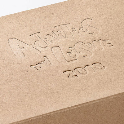 Printing Examples - Debossing (Impression, no colour) | Foldabox UK and ...