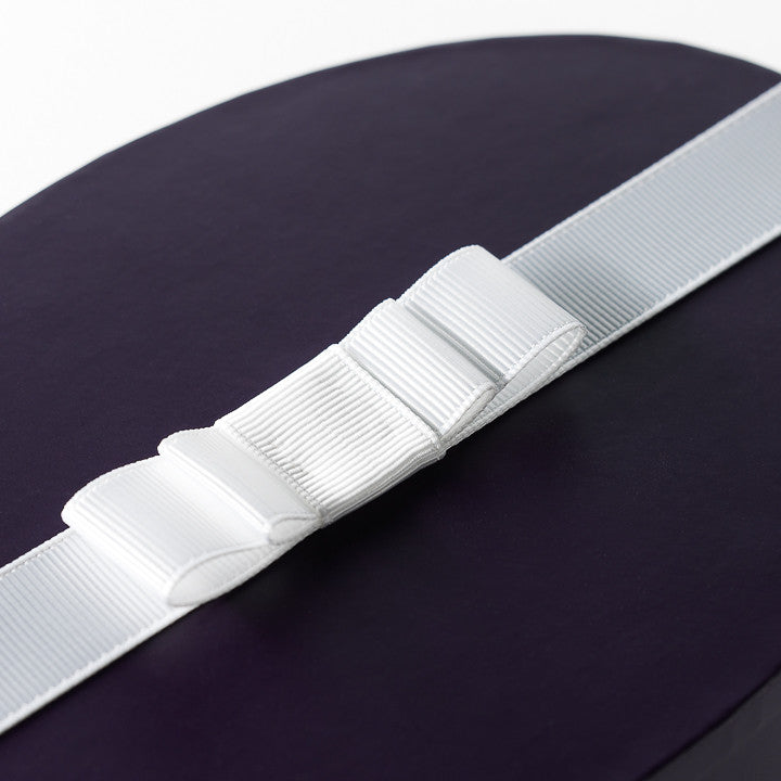 Double Layer Flat Bow Using White Grosgrain Ribbon