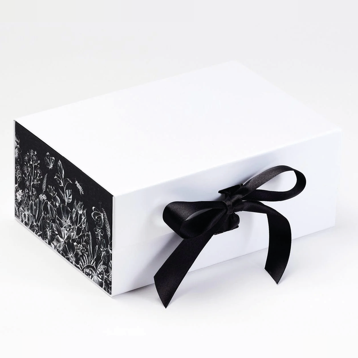 Black Ribbons and Decorative Accessories for Gift Boxes