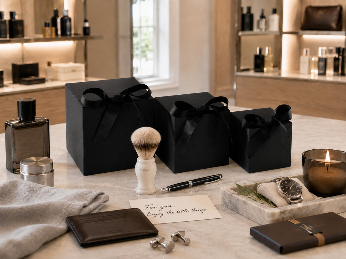 Rustic Black Cube SoftBox Gift Cartons