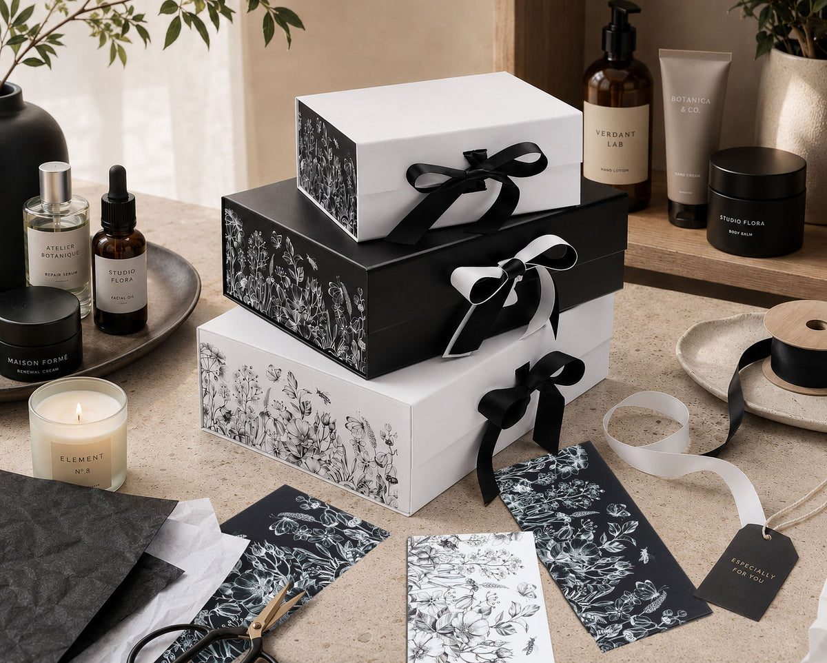 Decorative side panels for A5 Deep, A4 Deep and XL Deep Gift Boxes