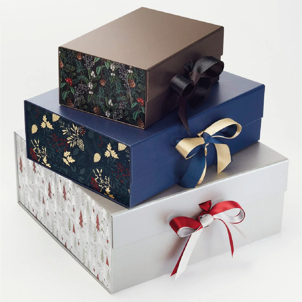 Festive Modern Christmas Tree Design Side Panels