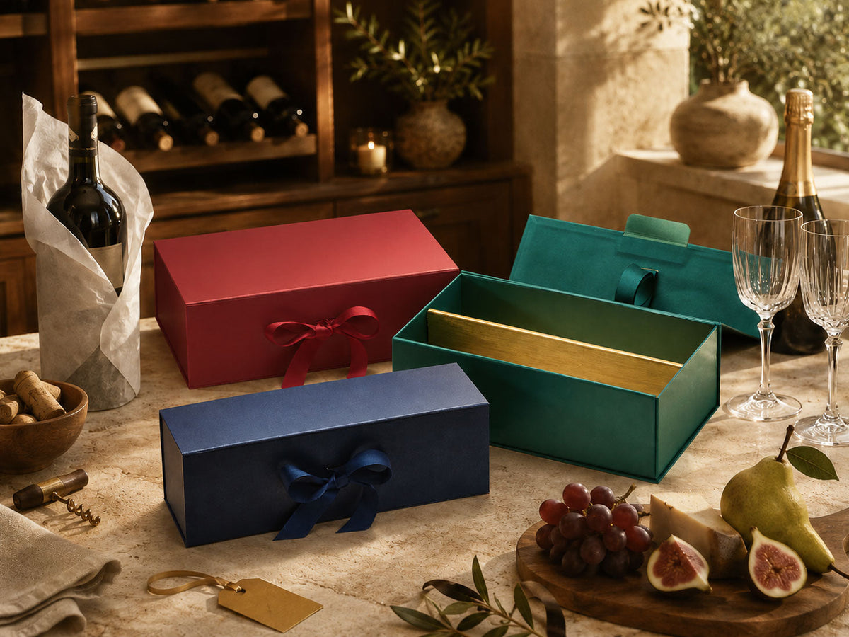 Luxury Single and Double Bottle Gift Boxes