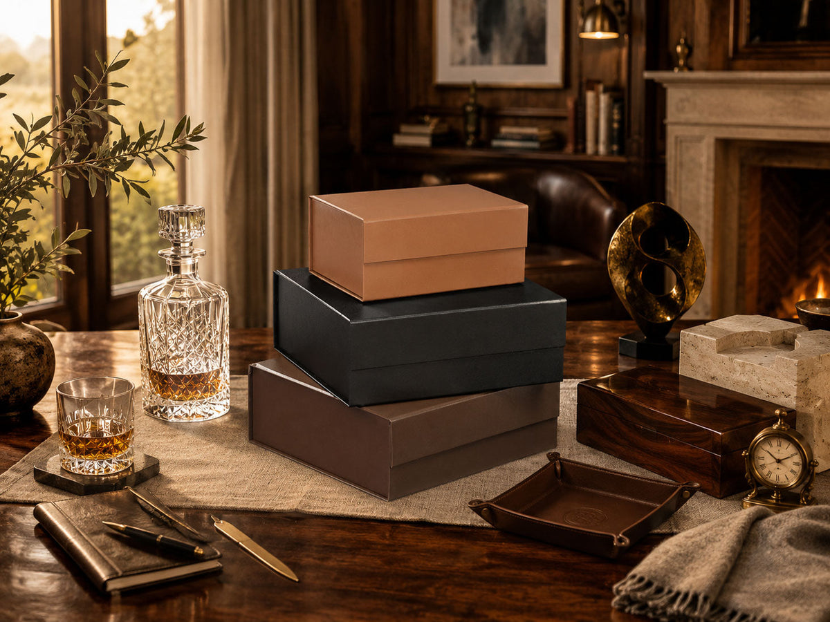 Luxury Faux Leather Gift Box Samples