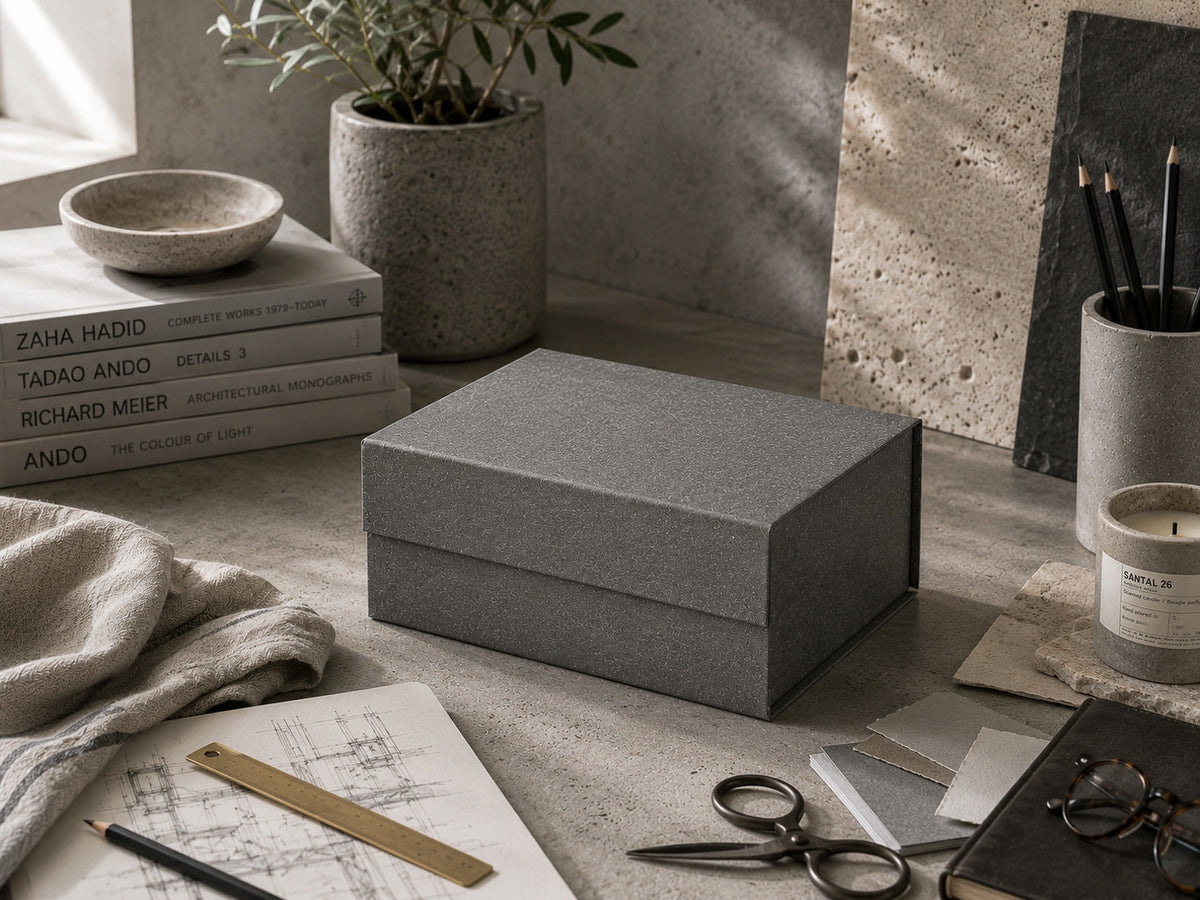 Naked Grey A5 Deep Gift Box - Urban Industrial Gift Packaging