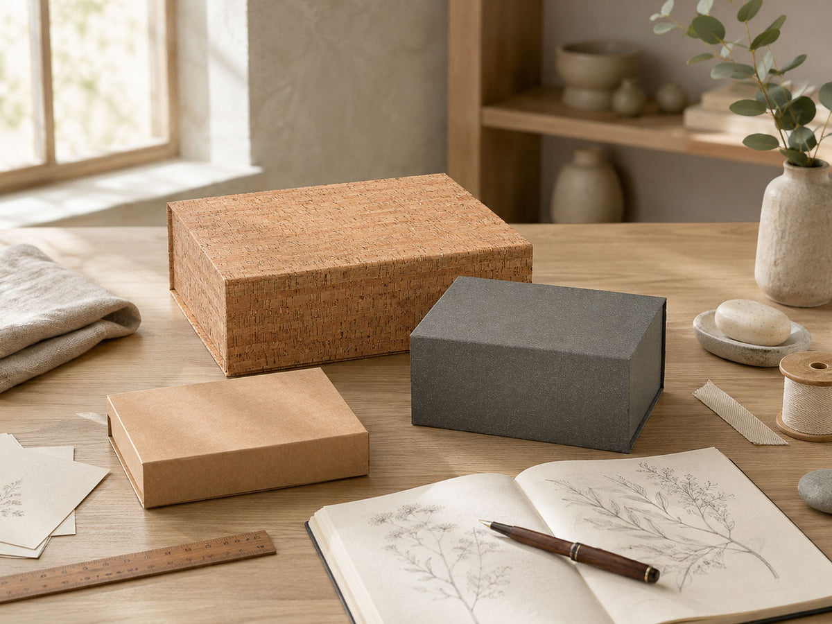 Sample Natural Finish Gift Boxes for Eco-Conscious Luxury Gift Packaging