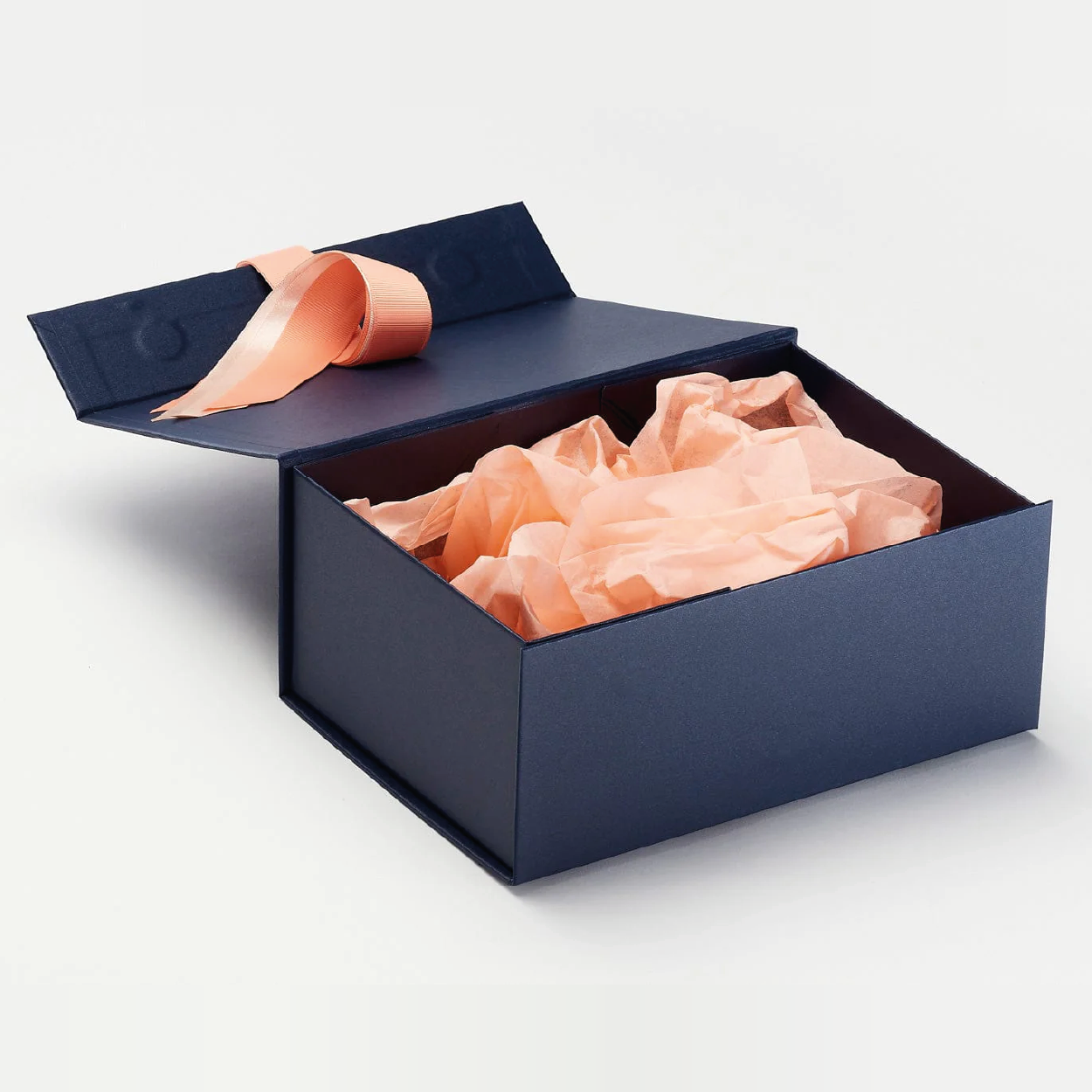 Peach Ribbon and Decorative Closures for Gift Boxes