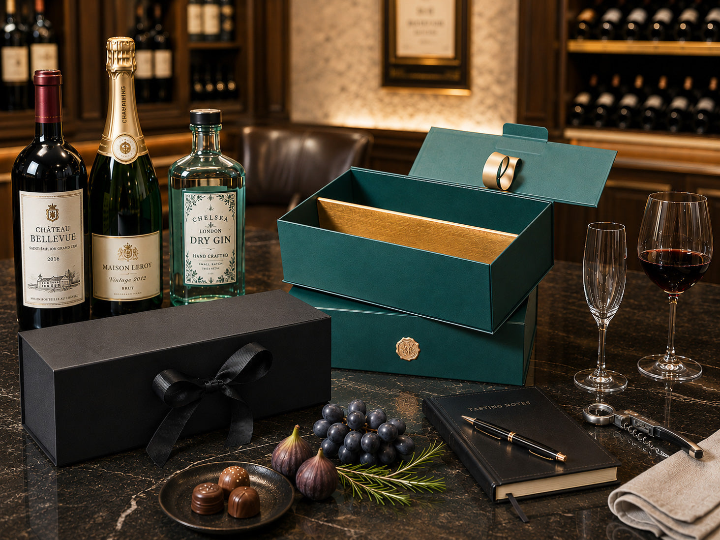 Wine, Champagne and Spirit Gift Packaging