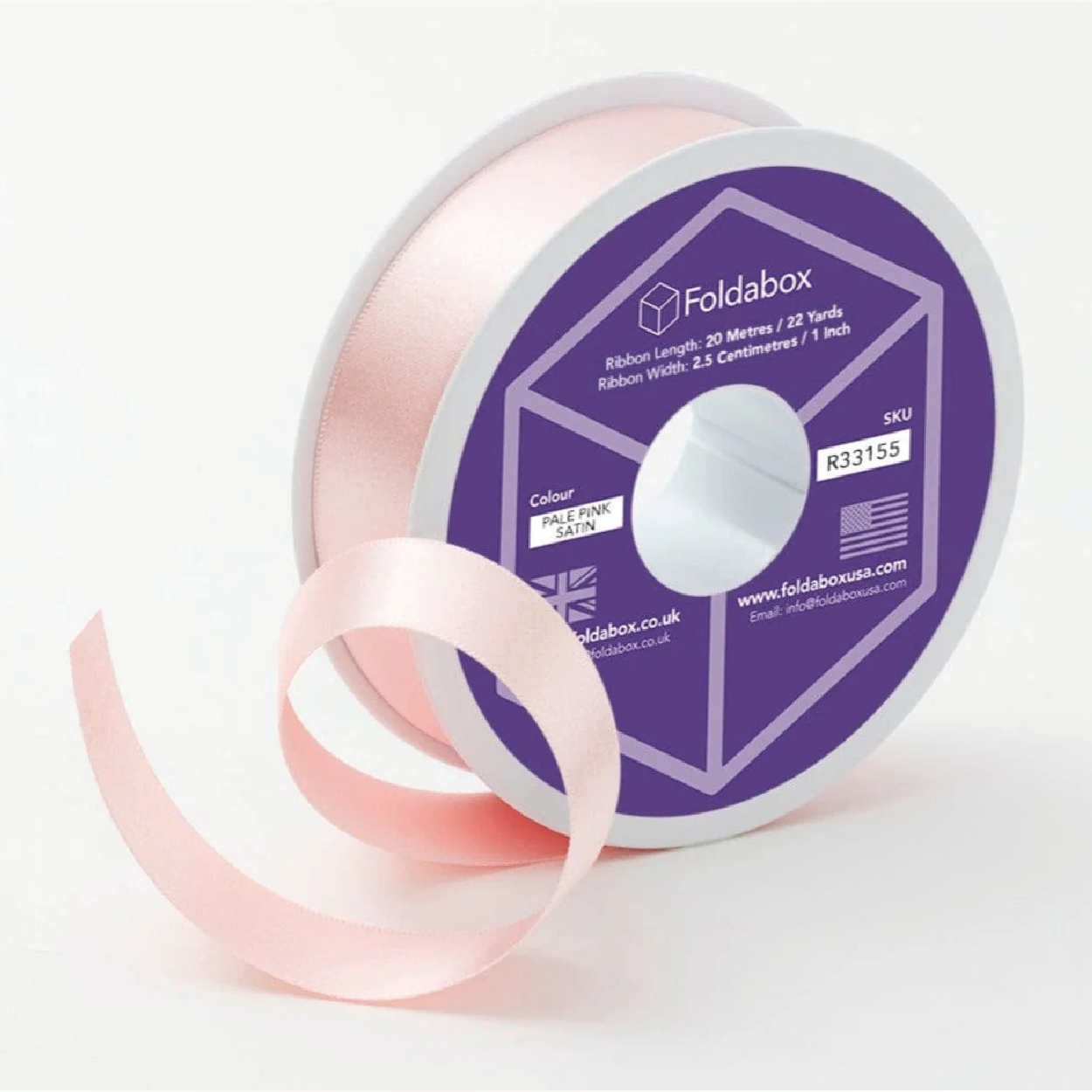 Pale Pink Ribbon and Decorative Closures for Gift Boxes