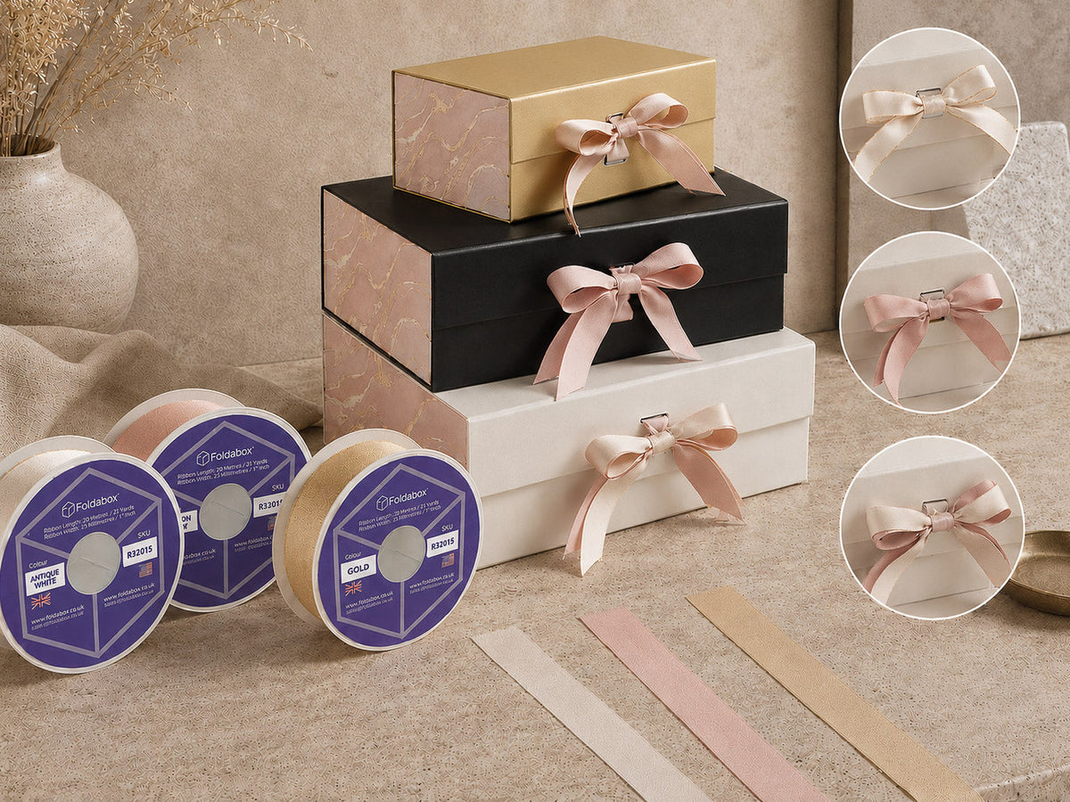 Slot Gift Boxes with Changeable Ribbon