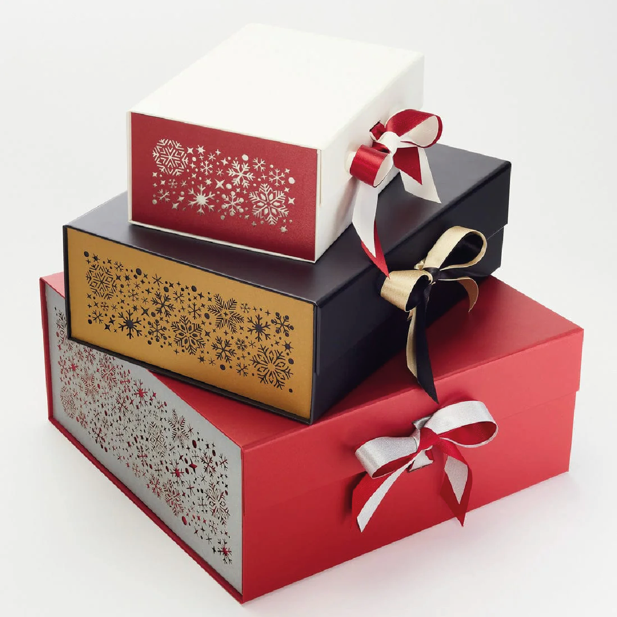 Red Snowflakes FAB Sides® Decorative Side Panels