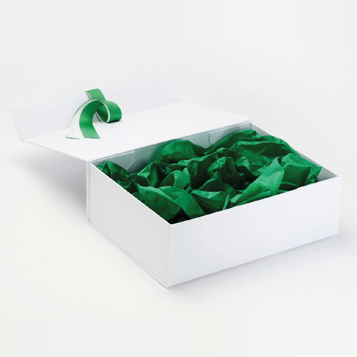 Emerald Green Ribbon and Decorative Closures for Gift Boxes