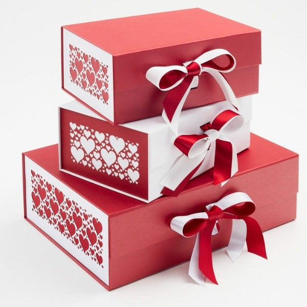 Ribbon and Decorative Gift Box Accessories in White