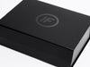 Gloss Black Screen Printed IF Logo on Black A4 Deep No Ribbon Gift Boxes
