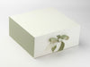 Spring Moss Ribbon Featured with Sage Green FAb Sides® on Ivory Gift Box