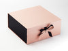 Black Matt FAB Sides® Featured on Rose Gold XL Deep Gift Box with Black Double Ribbon