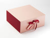 Beauty Ribbon Featured with Claret FAB Sides® Decorative Side Panels Featured on Rose Gold Gift Box