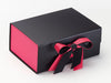 Sample Hot Pink FAB Sides® Featured on Black A5 Deep Gift Box with Hot Pink Ribbon