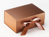 Rose Copper FAB Sides® Featured on Copper A5 Deep Gift Box with Rose Gold Sparkle Double Ribbon