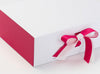 Hot Pink FAB Sides® Featured on White Gift Box with Hot Pink Ribbon