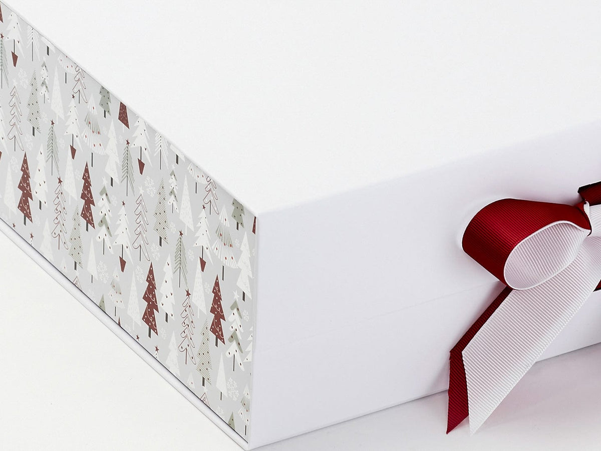 Xmas Tree Modern FAB Sides® Featured on White Box Close Up
