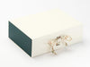 Woodland Friends Natural Ribbon Featured on Ivory Gift Box with Hunter Green FAB Sides®