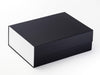 White Matt FAB Sides® Featured on Black A4 Deep No Ribbon Gift Box