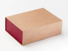 Red Textured FAB Sides® Featured on Natural Kraft Gift Box