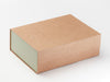 Sample Sage Green FAB Sides® Featured on Natural Kraft A4 Deep Gift Box