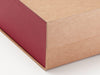 Claret FAB Sides® Featured on Kraft A4 Deep Gift Box Close Up