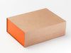 Orange FAB Sides® Featured on Natural Kraft A4 Deep Gift Box