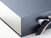 Metallic Silver FAB Sides® Featured on Pewter Gift Box with Silver Sparkle Double Ribbon
