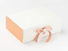 Rose Gold Ribbon and Rose Copper FAB Sides® Featured on Ivory Gift Box