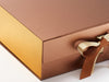 Metallic Gold Foil FAB Sides® Featured on Copper Gift Box with Gold Sparkle Double Ribbon