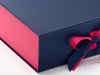 Hot Pink FAB Sides® Featured on Navy Gift Box with Hot Pink Ribbon