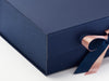 Navy Textured FAB Sides® Featured on Navy A4 Deep Gift Box Close Up