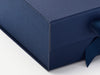Sample Navy Textured FAB Sides® Featured on Navy Blue A4 Deep Gift Box Close Up