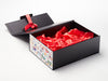 Radiant Red Tissue and Ribbon Featured on Black No Magnets Gift Box with Mexican Mix FAB Sides®