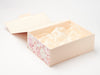 Ivory Tissue Paper Featured in Hessian Linen Gift Box with Pink Peony FAB Sides®
