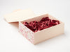 Sherry Tissue Paper Featured in Hessian Linen Gift Box with Pink Peony FAB Sides®